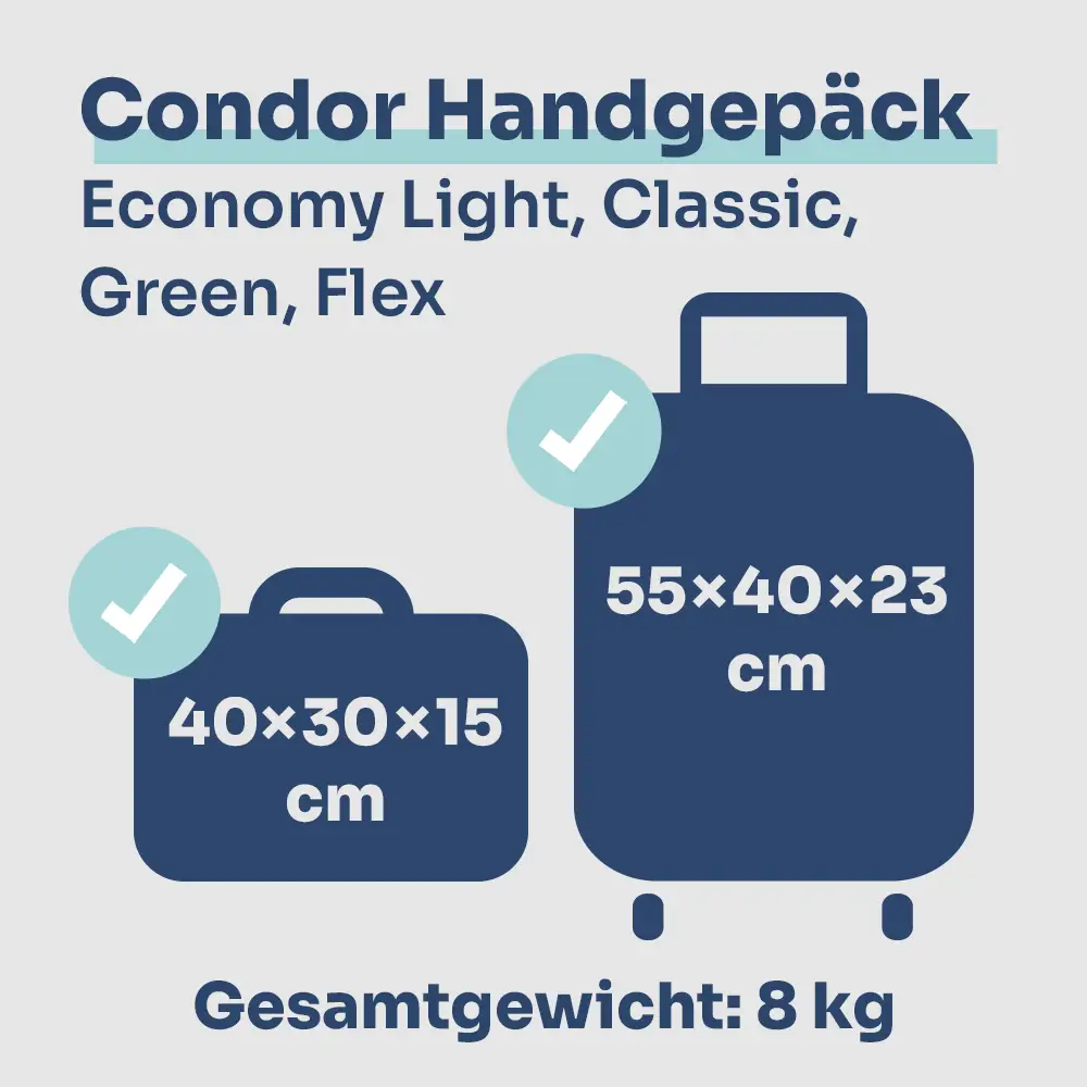Condor Handgepäck Economy Light, Classic, Green, Flex